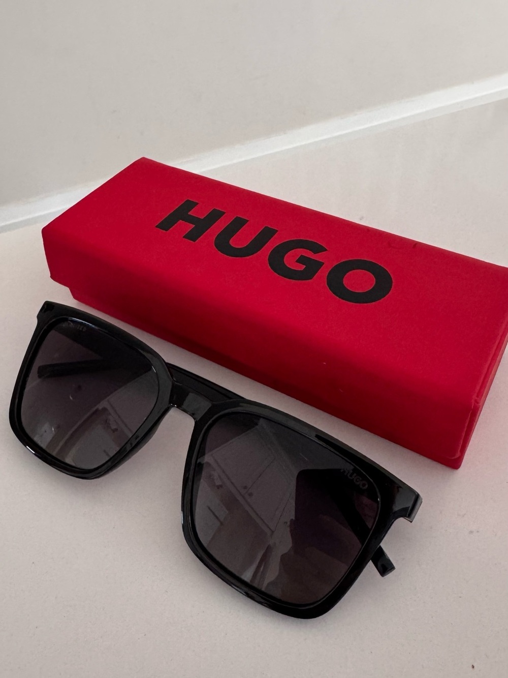 HUGO Black Square Sunglasses